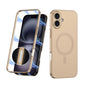 For iPhone 16 Plus GKK MagSafe Full Coverage Phone Case(Gold)