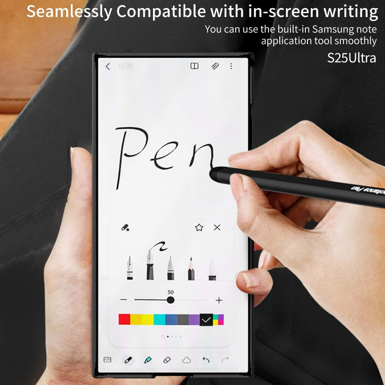 Pour Samsung Galaxy S25+ 5G GKK Étui de téléphone ultra-mince avec fentes pour stylo et stylet (vert)