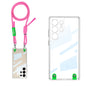 For Samsung Galaxy S25 Ultra 5G GKK Space Series Full Coverage Phone Case with Crossbody Rope(Pink)