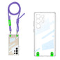 For Samsung Galaxy S25 Ultra 5G GKK Space Series Full Coverage Phone Case with Crossbody Rope(Purple)