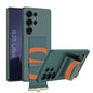For Samsung Galaxy S25 Ultra 5G GKK Ultra-thin Wristband Holder Phone Case(Green)