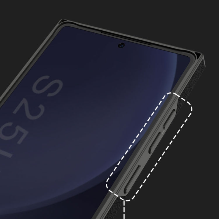 For Samsung Galaxy S25 Ultra 5G GKK Skin-feeling Leather Curved Phone Case(Black)