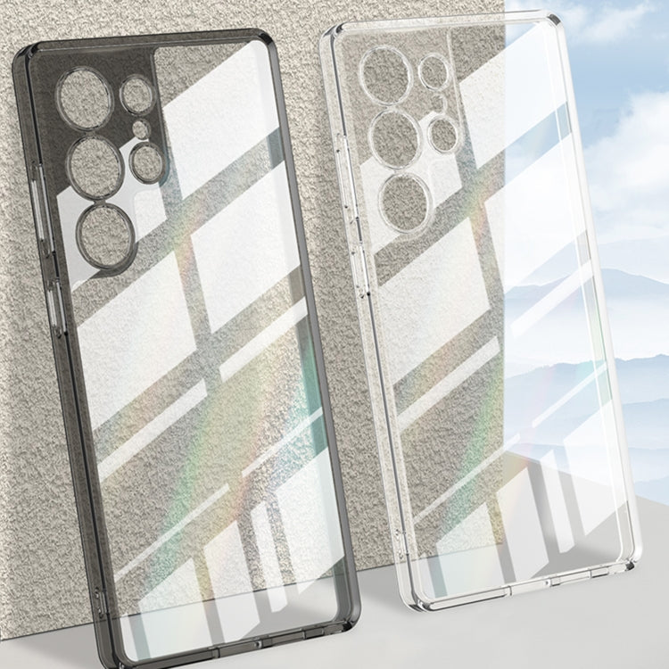 For Samsung Galaxy S25 Ultra 5G GKK Space Series Shockproof Full Coverage Phone Case(Transparent Black)