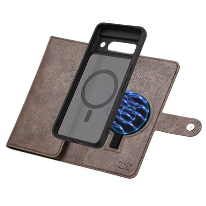 For Google Pixel 8a ViLi GVB Series MagSafe Magnetic RFID Leather Phone Case(Coffee)