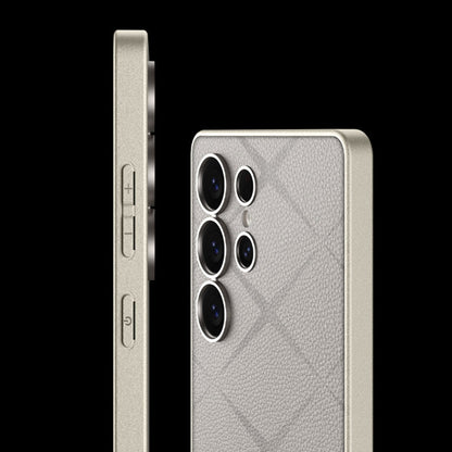 For Samsung Galaxy S25 Ultra 5G GKK Asterism Metal Paint Skin Feel Leather Full Coverage Phone Case(Black)