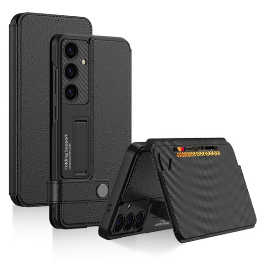 For Samsung Galaxy S25 5G GKK Flip Wallet Leather Phone Case(Black)