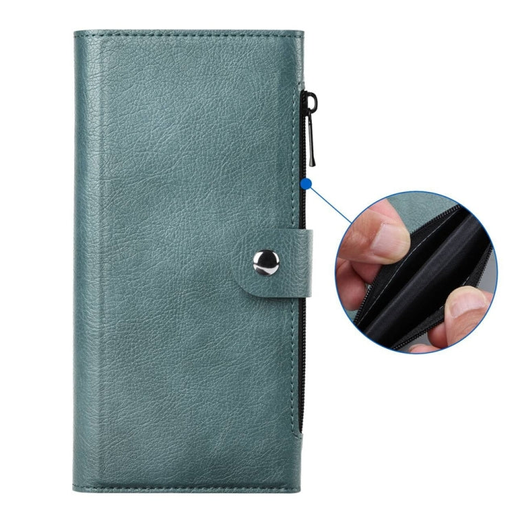 For iPhone 16 Pro Max ViLi GVS-C Series MagSafe Magnetic RFID Leather Flip Phone Case(Green)