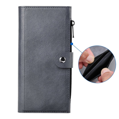 For iPhone 15 ViLi GVS-C Series MagSafe Magnetic RFID Leather Flip Phone Case(Grey)