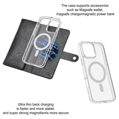 For iPhone 14 Pro Max ViLi GVS-C Series MagSafe Magnetic RFID Leather Flip Phone Case(Black)