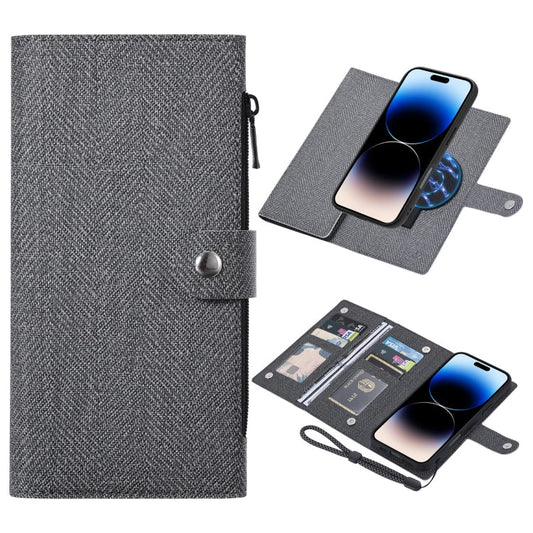 Pour iPhone 14 Pro Max ViLi GBS Series MagSafe Magnétique RFID Étui portefeuille en cuir (Noir)