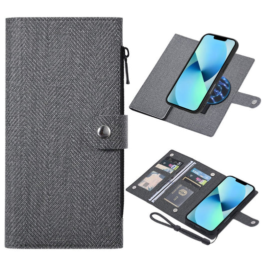 Pour iPhone 13 ViLi GBS Series Étui portefeuille en cuir magnétique MagSafe RFID (Noir)