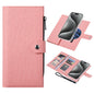 For iPhone 15 Pro ViLi GBS-C Series MagSafe Magnetic RFID Leather Flip Phone Case(Pink)