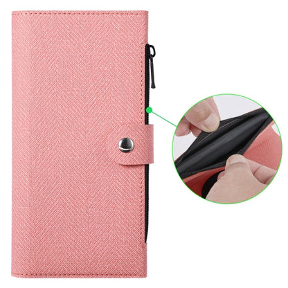 For iPhone 15 ViLi GBS-C Series MagSafe Magnetic RFID Leather Flip Phone Case(Pink)