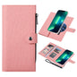 Pour iPhone 13 Pro Max Étui portefeuille en cuir magnétique RFID ViLi GBS-C Series MagSafe (Rose)