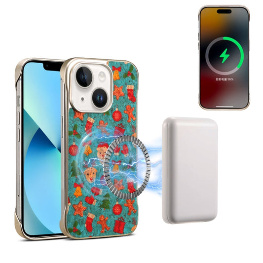 Pour iPhone 14 / 13 Étui de téléphone Denior A18 Paint MagSafe (Noël)