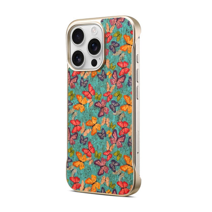 For iPhone 15 Denior A18 Paint MagSafe Phone Case(Butterflies)