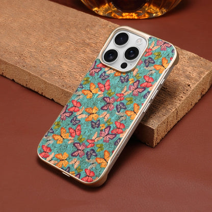 For iPhone 15 Denior A18 Paint MagSafe Phone Case(Butterflies)