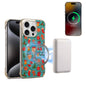 For iPhone 15 Pro Denior A18 Paint MagSafe Phone Case(Christmas)