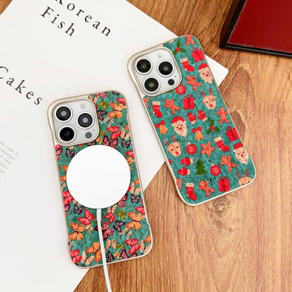 For iPhone 16 Denior A18 Paint MagSafe Phone Case(Christmas)