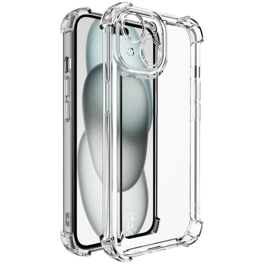 Pour iPhone 15 Coque de téléphone antichoc à quatre coins imak série UX-4 (Transparent)