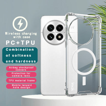 Pour la coque de téléphone antichoc MagSafe en PC + TPU Airbag imak Space Shield pour OnePlus 13 (transparent)