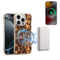 For iPhone 16 Pro Max Denior A18 WoodenPaint MagSafe Phone Case(Brown)