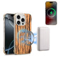 For iPhone 16 Pro Max Denior A18 WoodenPaint MagSafe Phone Case(Tree Pattern)