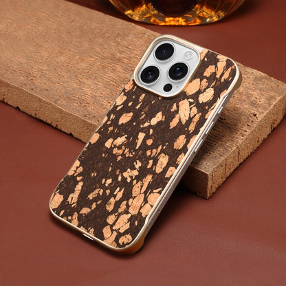 For iPhone 14 Pro Max Denior A18 WoodenPaint MagSafe Phone Case(Brown)