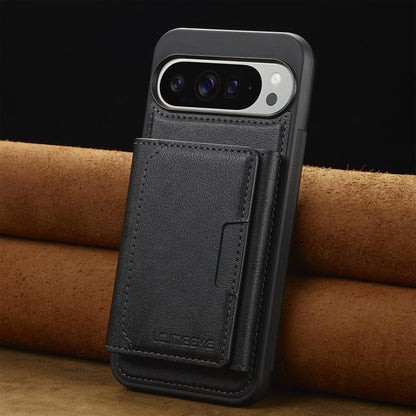 For Google Pixel 10 Pro XL LC.IMEEKE L5 Series Detachable RFID Card Bag Magsafe Phone Case(Black)