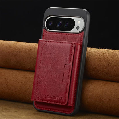 Pour Google Pixel 10 Pro XL LC.IMEEKE Étui de téléphone magnétique détachable de la série L5 avec blocage RFID (rouge)
