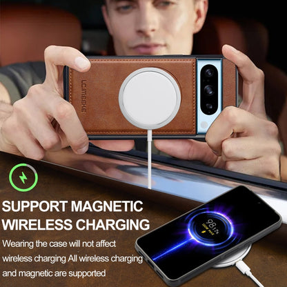 For Google Pixel 8 Pro LC.IMEEKE Magsafe Phone Case(Brown)