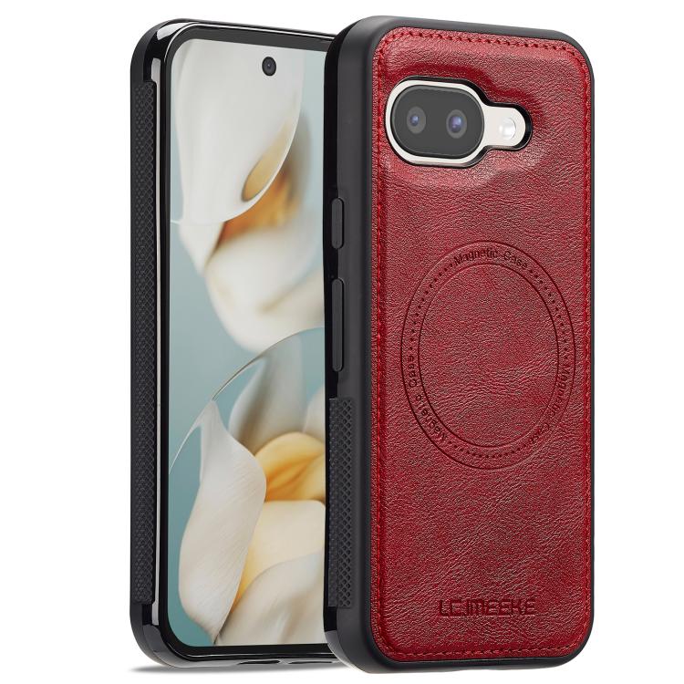 For Google Pixel 9a LC.IMEEKE Magsafe Phone Case(Red)