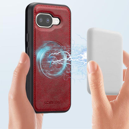 For Google Pixel 9a LC.IMEEKE Magsafe Phone Case(Red)