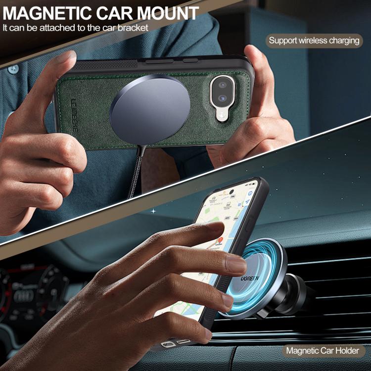 For Google Pixel 9a LC.IMEEKE Magsafe Phone Case(Green)