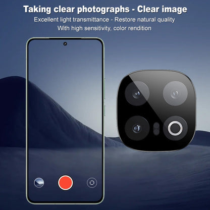 For vivo iQOO 13 5G imak Black Version HD Glass Rear Camera Lens Film, Self-positioning Version