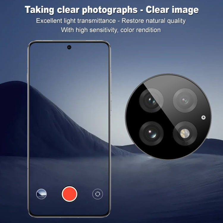 For OnePlus 13 5G imak Black Version HD Glass Rear Camera Lens Film, Self-positioning Version