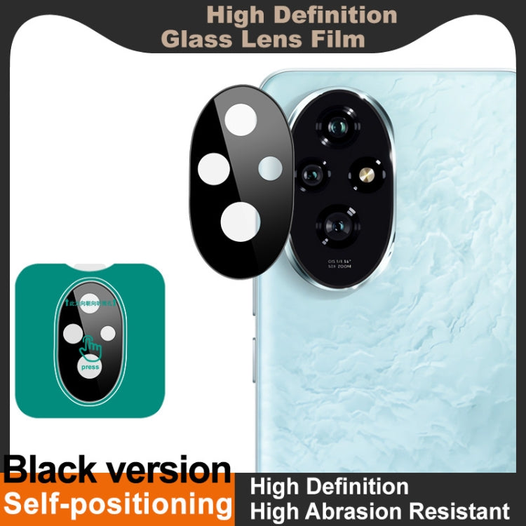 For Honor 200 imak Black Version HD Glass Rear Camera Lens Film, Self-positioning Version