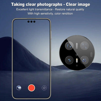 For Huawei Mate 70 Pro imak Black Version HD Glass Rear Camera Lens Film, Self-positioning Version