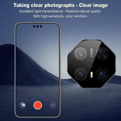 For Huawei Mate 70 RS Ultimate imak Black Version HD Glass Rear Camera Lens Film, Self-positioning Version