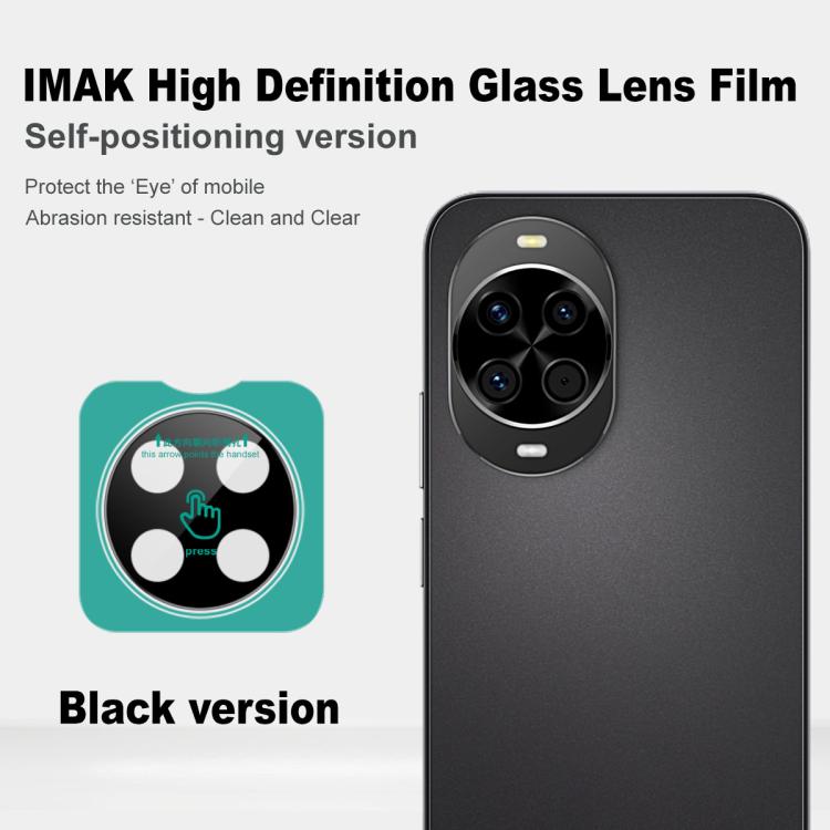 For Huawei nova 14 imak Black Version HD Glass Rear Camera Lens Film, Self-positioning Version