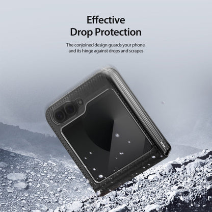 Pour Samsung Galaxy Z Flip6 / Flip7 FE Étui de téléphone DUX DUCIS Série Bril en PU + TPU (Noir)