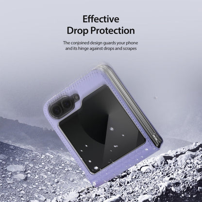For Samsung Galaxy Z Flip6 / Flip7 FE DUX DUCIS Bril Series PU + TPU Phone Case(Purple)