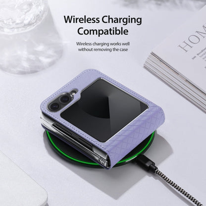 For Samsung Galaxy Z Flip6 / Flip7 FE DUX DUCIS Bril Series PU + TPU Phone Case(Purple)