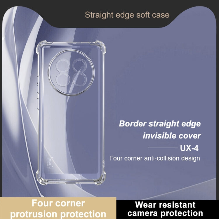 For Realme 13+ 5G Global imak UX-4 Series Four-corner Shockproof Phone Case(Transparent)