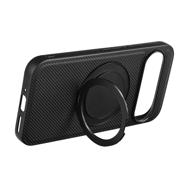 For Google Pixel 9 / Pixel 9 Pro ViLi TCY Series Kevlar Leather Texture Rotating Holder Phone Case(Black)