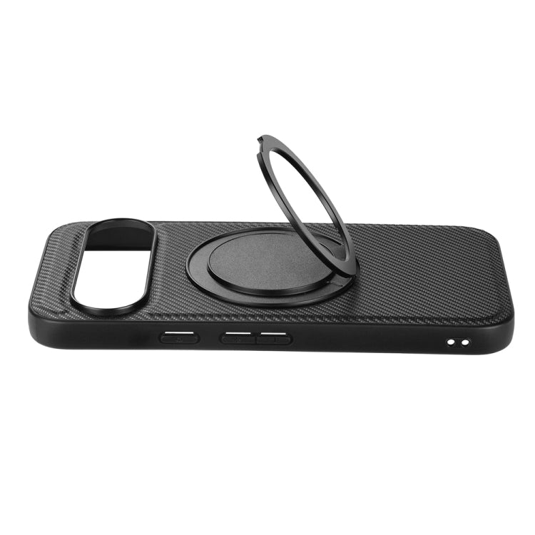 For Google Pixel 9 / Pixel 9 Pro ViLi TCY Series Kevlar Leather Texture Rotating Holder Phone Case(Black)