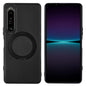 Pour Sony Xperia 1 IV ViLi TCY Series Étui de téléphone en cuir Kevlar avec support rotatif (noir)