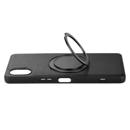 For Sony Xperia 5 V ViLi TCY Series Kevlar Leather Texture Rotating Holder Phone Case(Black)