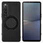 For Sony Xperia 10 V ViLi TCY Series Kevlar Leather Texture Rotating Holder Phone Case(Black)
