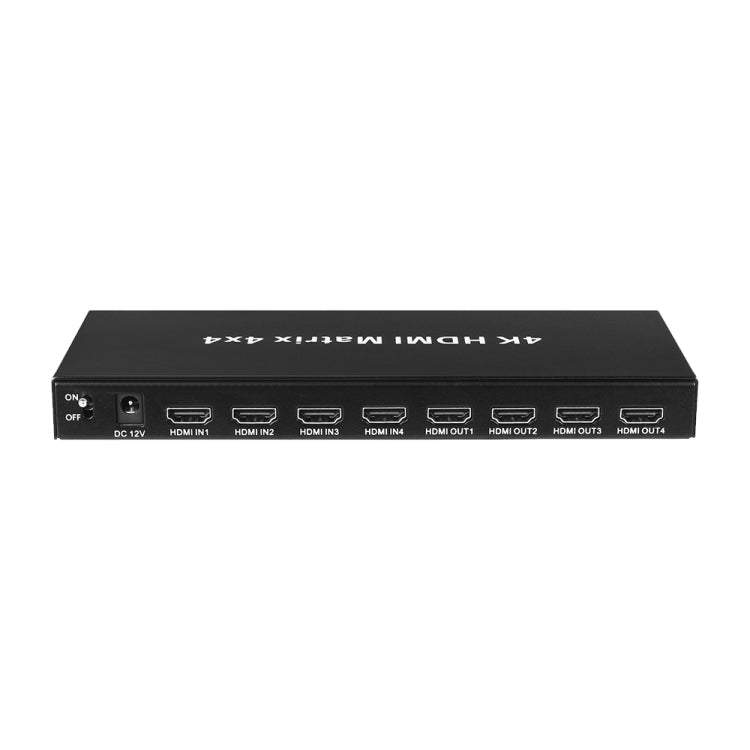 Measy MT4344 Matrice HDMI 4K 30Hz 4 entrées 4 sorties, prise en charge de la commutation transparente, prise américaine (noir)